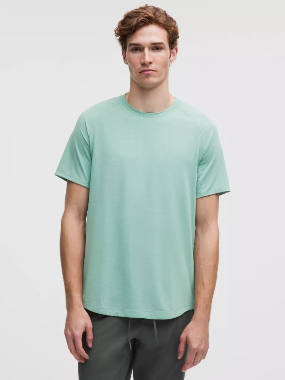 Lululemon Men's License to Train Short-Sleeve Shirt - Light Green